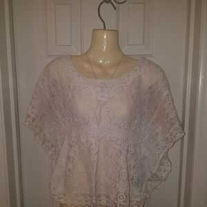 Cream floral  blouse